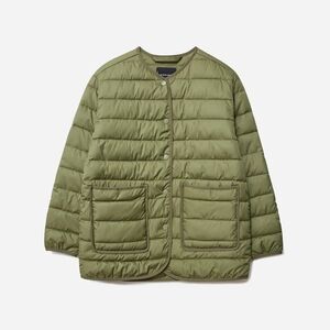 Everlane The Renew Channeled Liner, green, size small